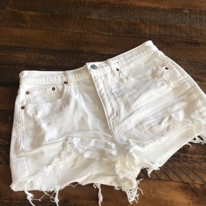 Abercrombie white shorts